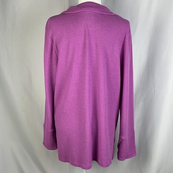 Soft Surroundings Carlile Top Pink Long Sleeve Modal Pullover Size L - Picture 2 of 13